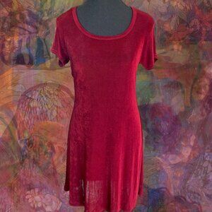 B. Moss size medium vintage burgandy dress